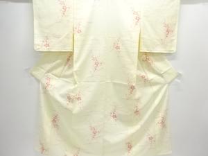 未使用品　駒絽花模様小紋着物